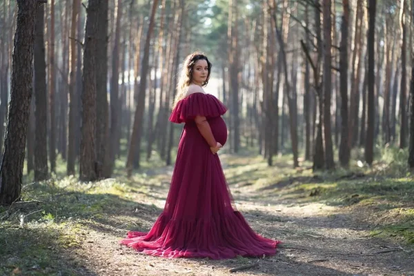 Pol po Sesja ciazowa w plenerze Brzuszek w lesie 24 2